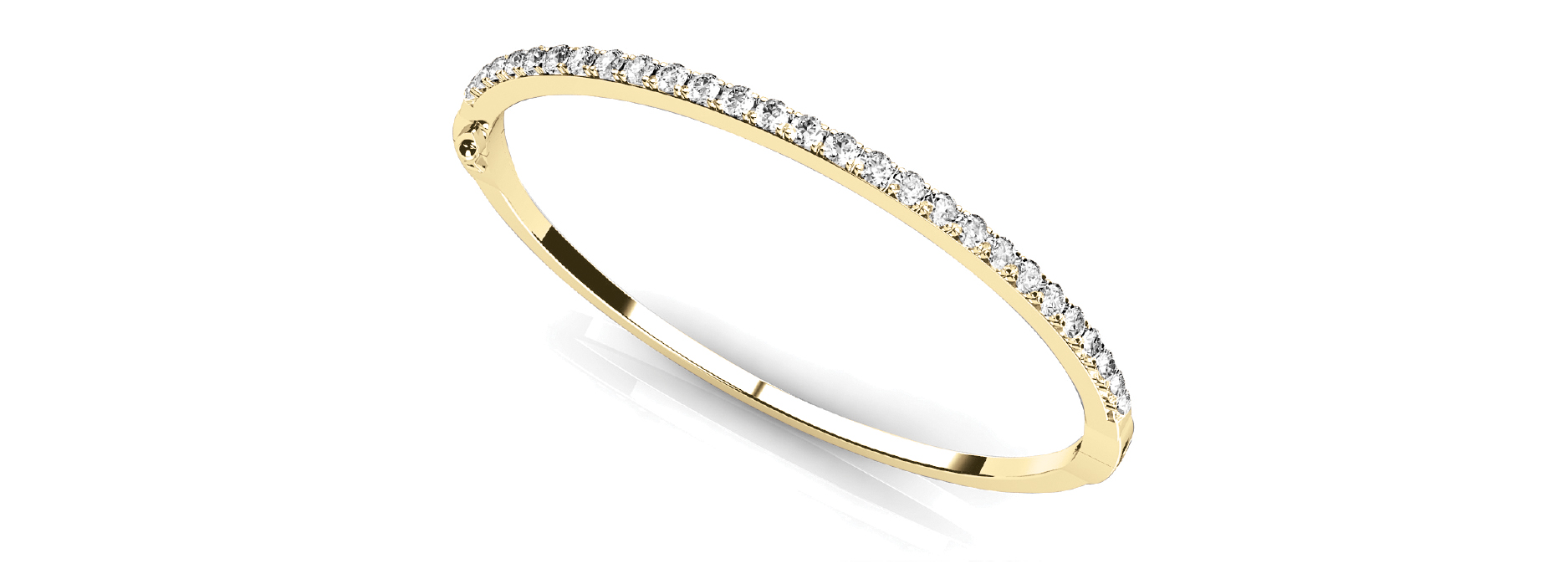 1 ct tw 14kt gold White Bracelet 39 - .025PT Round