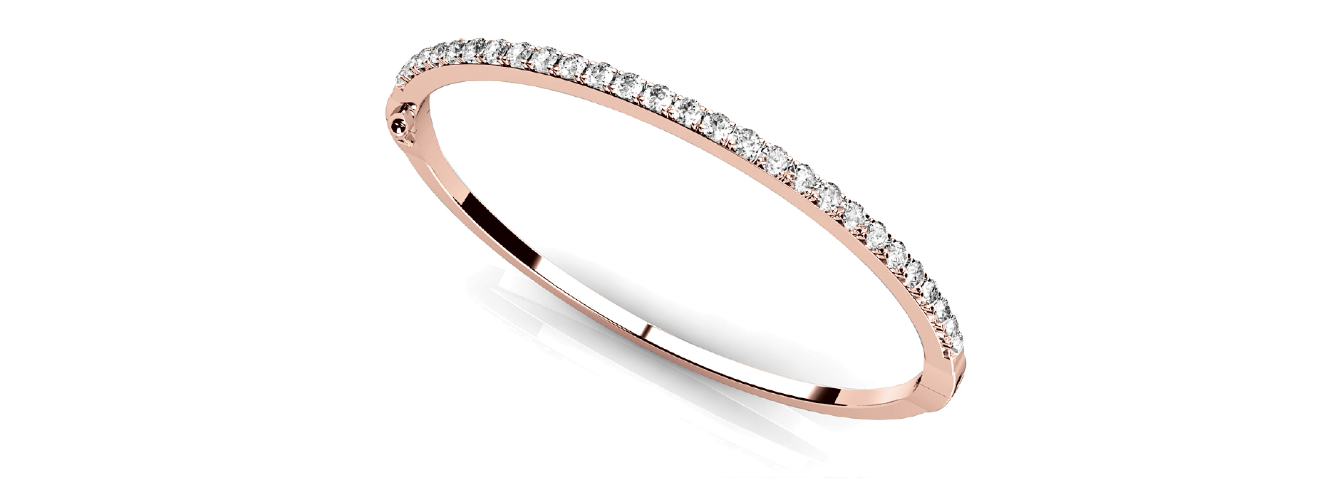 1 ct tw 14kt gold White Bracelet 39 - .025PT Round