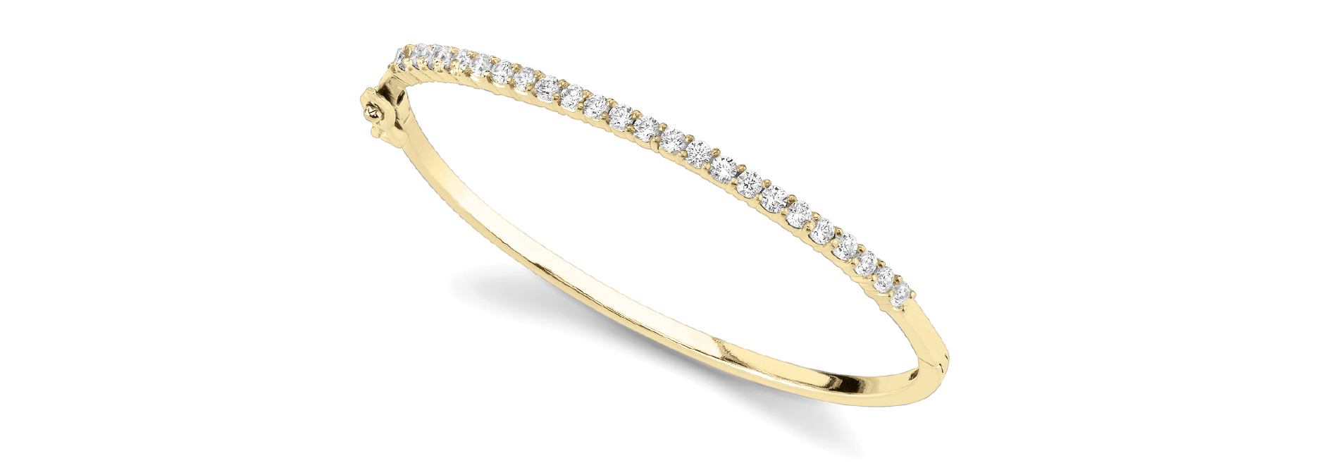 1 ct tw 14kt gold White Bracelet 27 - .036PT Round