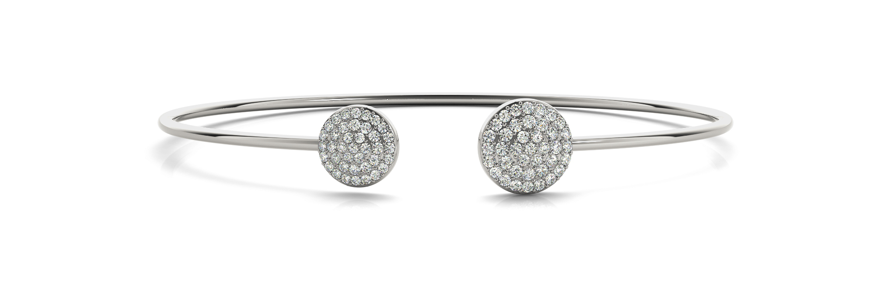 1/2 ct tw 14kt gold White Bracelet 37 - .0075PT Round ,31 - .006PT Round