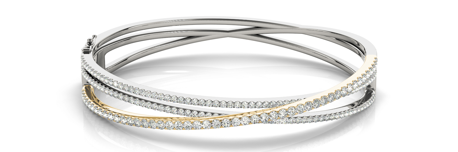2 1/4 ct tw 14kt gold White Bracelet 4 - .05PT Round ,7 - .04PT Round ,6 - .03PT Round 