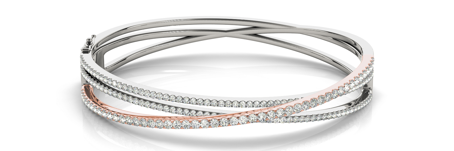 2 1/4 ct tw 14kt gold White Bracelet 4 - .05PT Round ,7 - .04PT Round ,6 - .03PT Round 