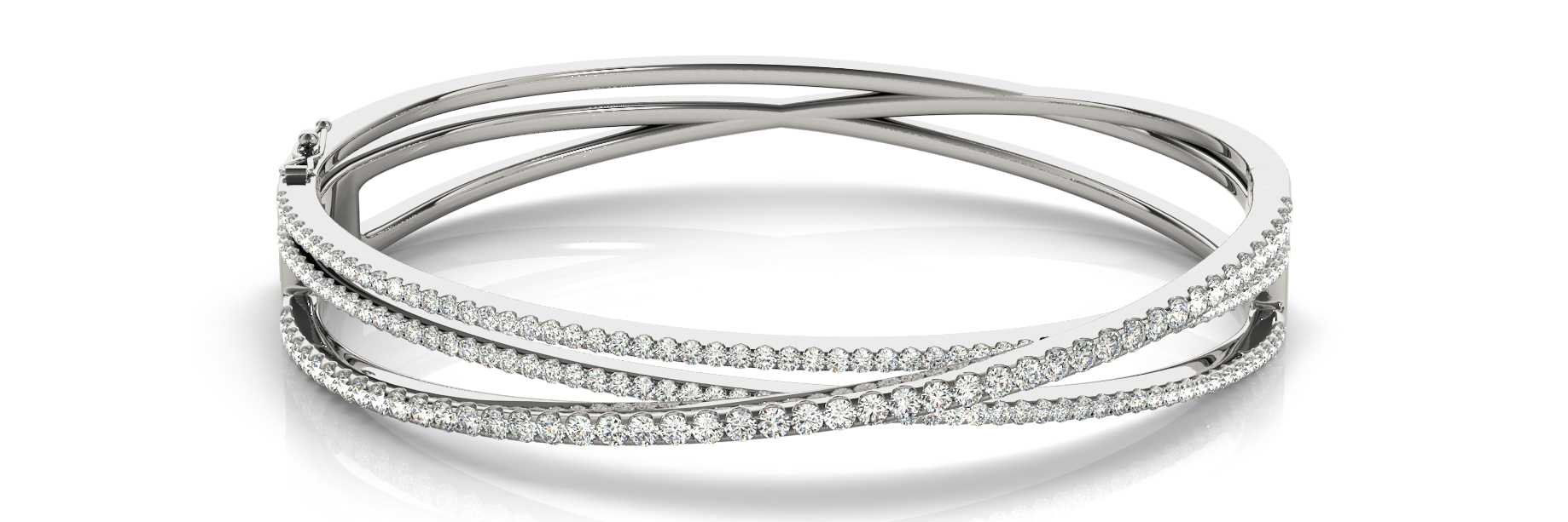 2 1/4 ct tw 14kt gold White Bracelet 4 - .05PT Round ,7 - .04PT Round ,6 - .03PT Round 