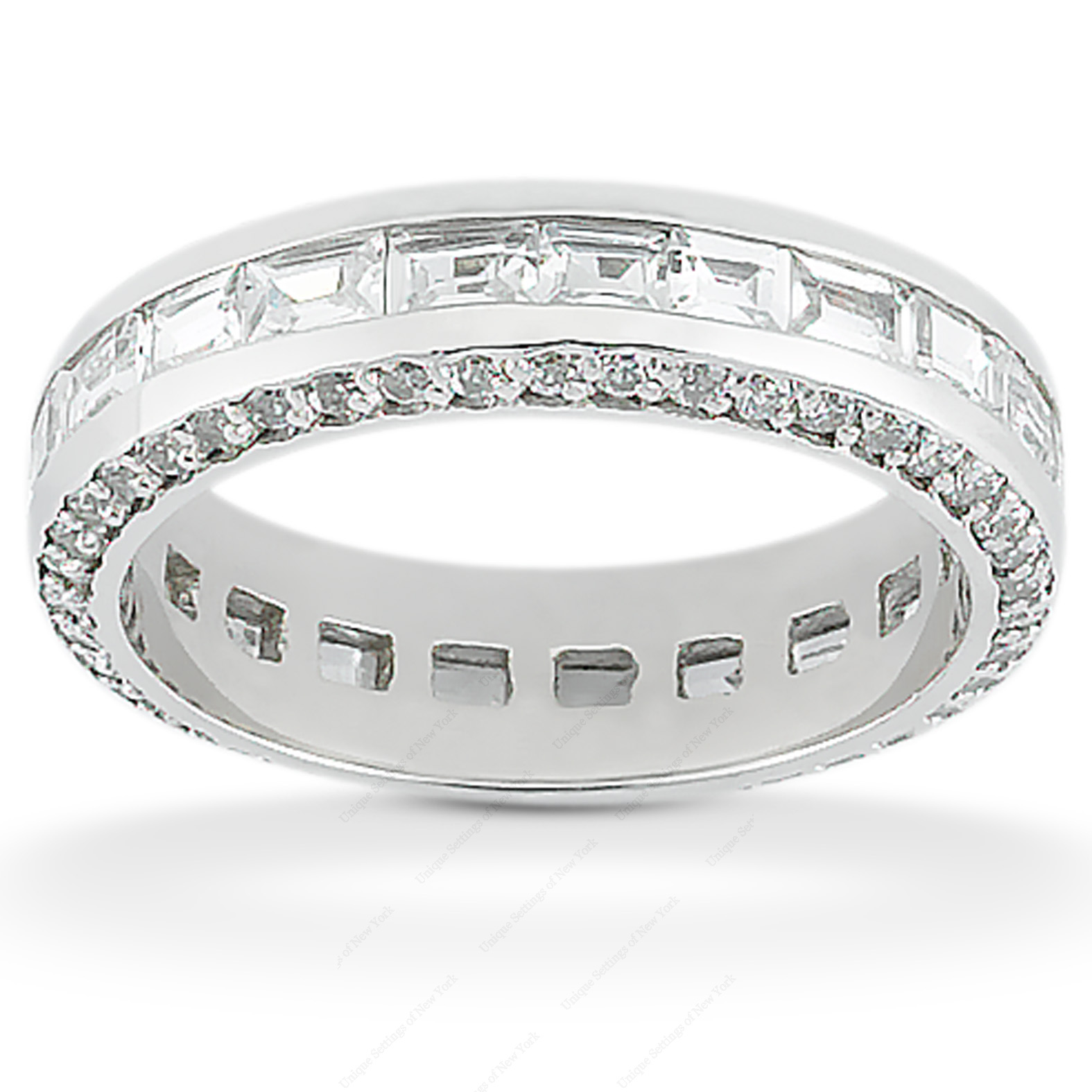 14KT Combinations 2.41 CT. Eternity Wedding Bands
