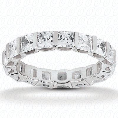 14KP Princess 1.05 CT. Eternity Wedding Bands