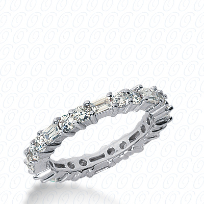 14KT Combinations 1.33 CT. Eternity Wedding Bands