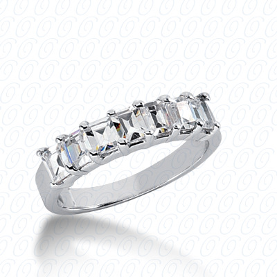 14KP Emerald 1.25 CT. WEDDING BANDS