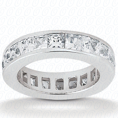 14KP Princess 2.40 CT. Eternity Wedding Bands