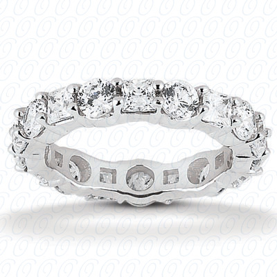 14KT Combinations 2.80 CT. Eternity Wedding Bands