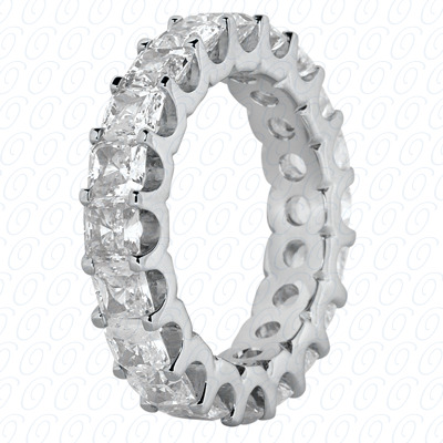 14KT Princess 2.40 CT. Eternity Wedding Bands