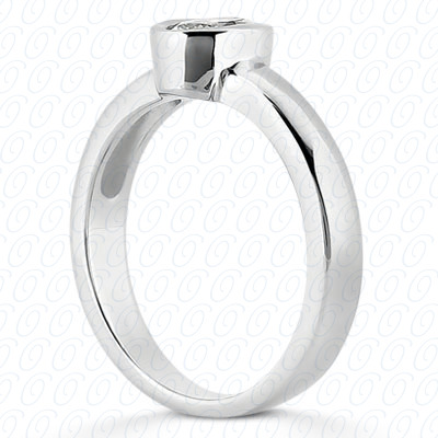 14KP Oval 0.00 CT. SOLITAIRES