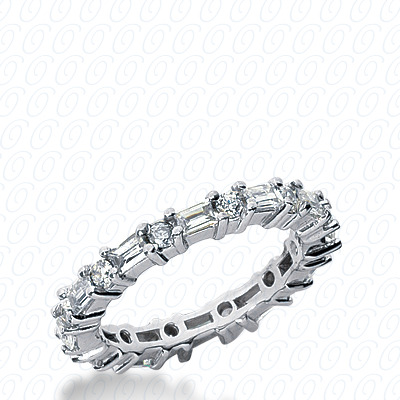 14KT Combinations 1.44 CT. Eternity Wedding Bands