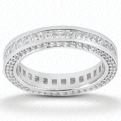 14KT Combinations 1.92 CT. Eternity Wedding Bands