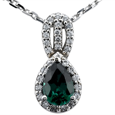 14KT  Color Stones 0.25 CT. PENDANTS