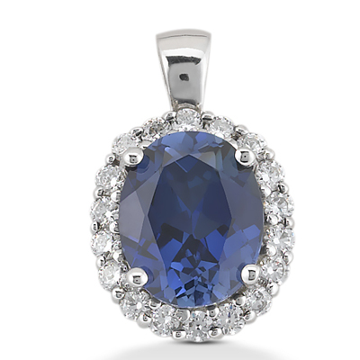 14KT  Color Stones 0.30 CT. PENDANTS