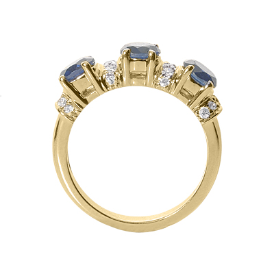 14KT COMBINATION 1.70 CT. COLOR STONE RINGS