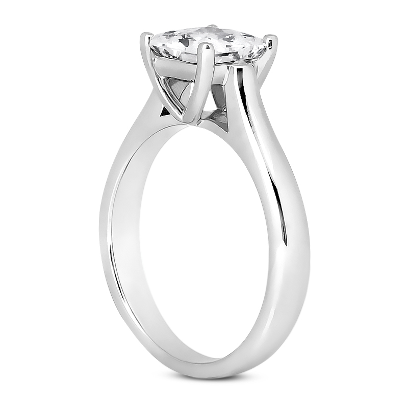14KT Princess 0.00 CT. SOLITAIRES