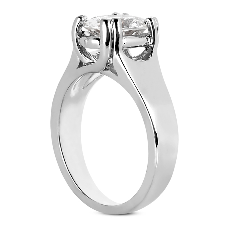 14KT Oval 0.00 CT. SOLITAIRES