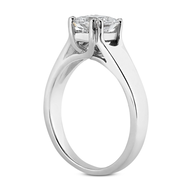 14KT Princess 0.00 CT. SOLITAIRES