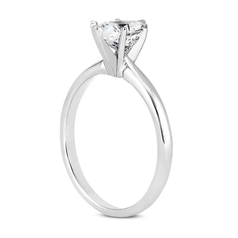 14KT Oval 0.00 CT. SOLITAIRES
