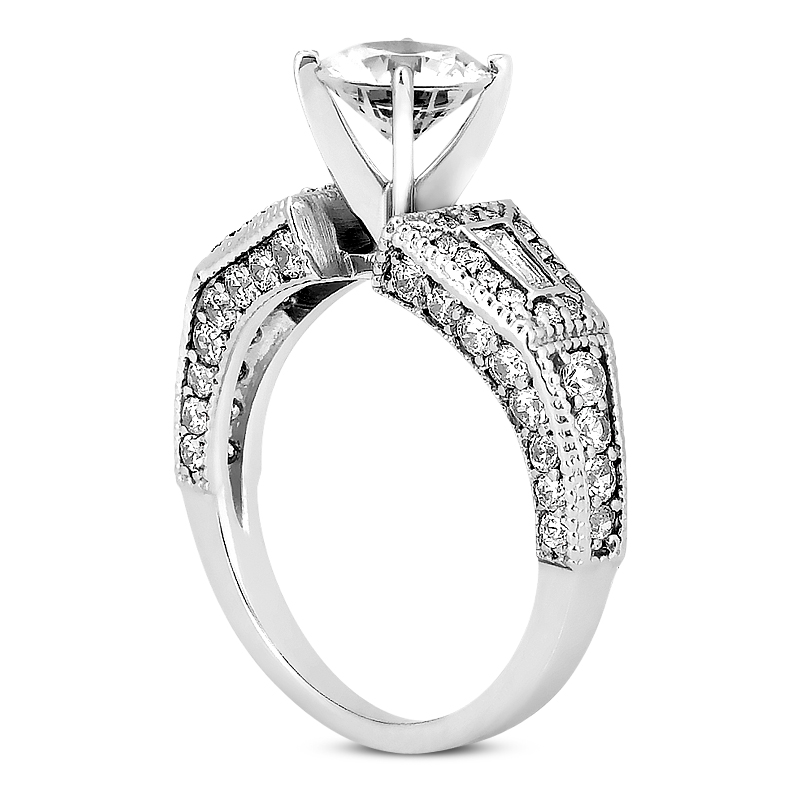 14KT FANCY 0.84 ENGAGEMENT RINGS