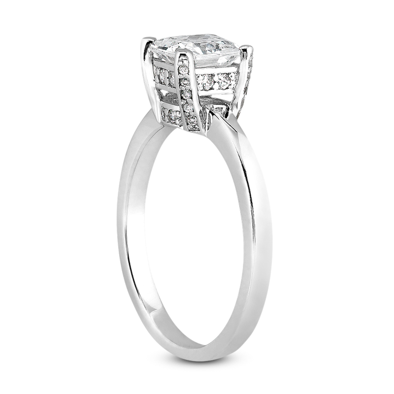 14KT Princess 0.20 CT. SOLITAIRES
