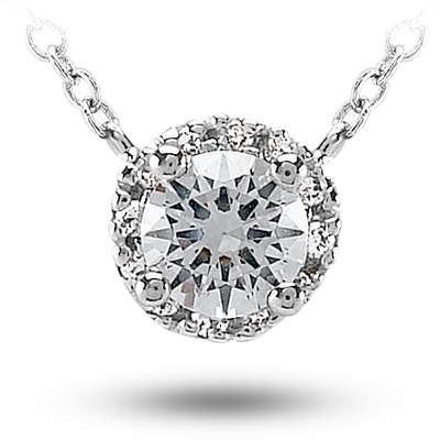 14KT  Color Stones 0.06 CT. PENDANTS