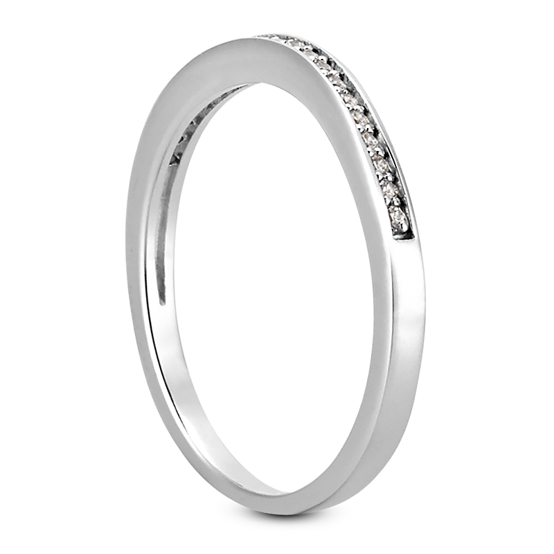 14KT DIAMOND BANDS 0.10 WEDDING BANDS