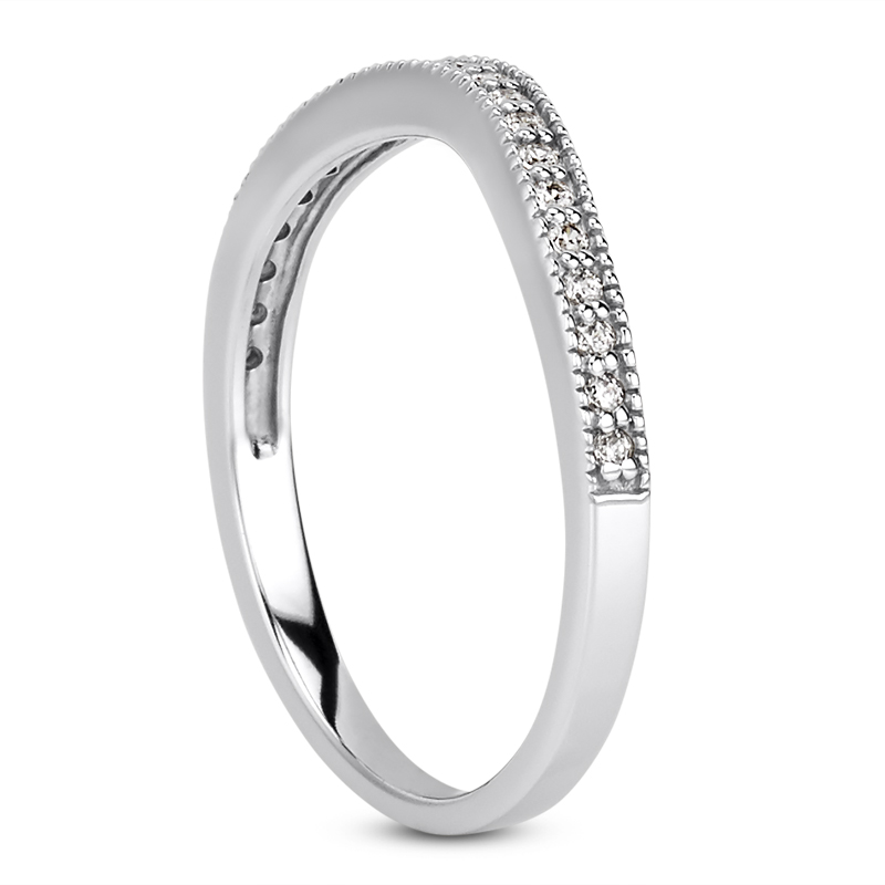 14KT DIAMOND BANDS 0.16 WEDDING BANDS