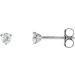 Round 3-Prong Stud Earrings