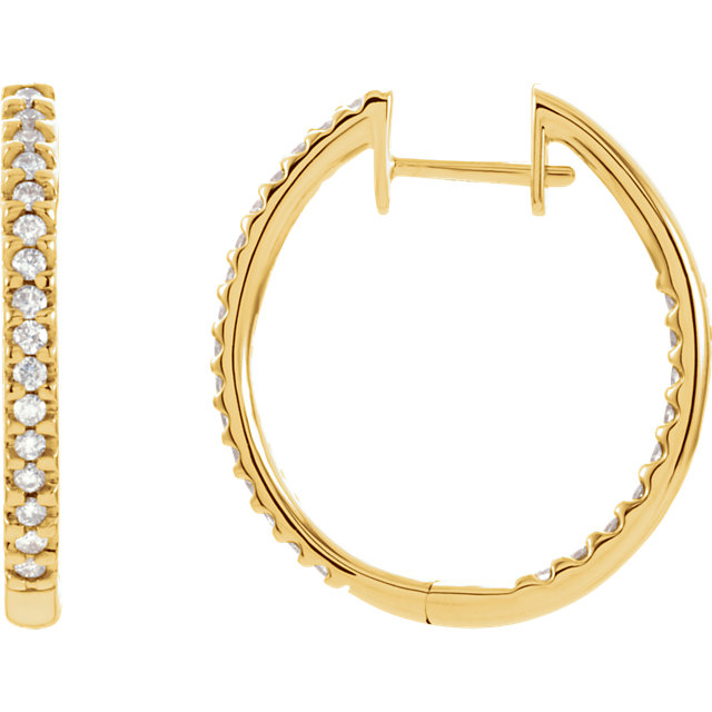 Inside/Outside Hinged Hoop Earrings