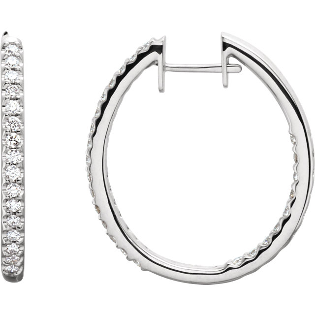 Inside/Outside Hinged Hoop Earrings