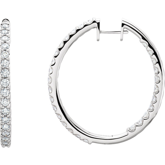 Inside/Outside Hinged Hoop Earrings