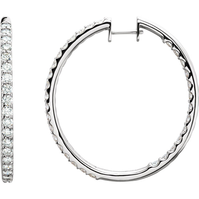 Inside/Outside Hinged Hoop Earrings