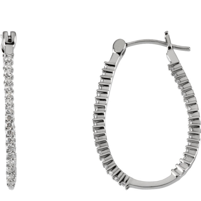 Inside/Outside Hinged Hoop Earrings
