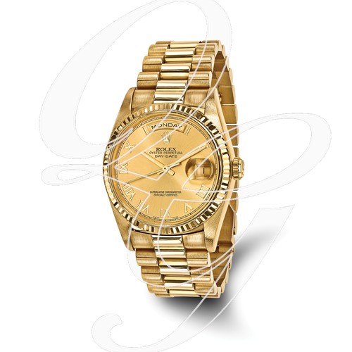 Certified Pre-owned Rolex 18ky Mens Day-Date Presidential Watch
