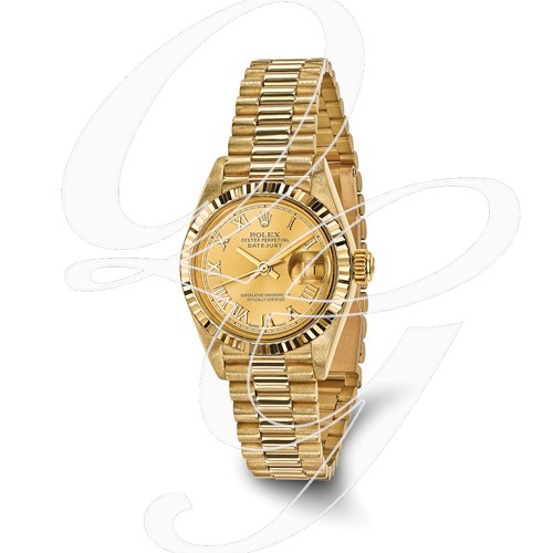 Certified Pre-owned Rolex 18ky Ladies Datejust Presidential Watch