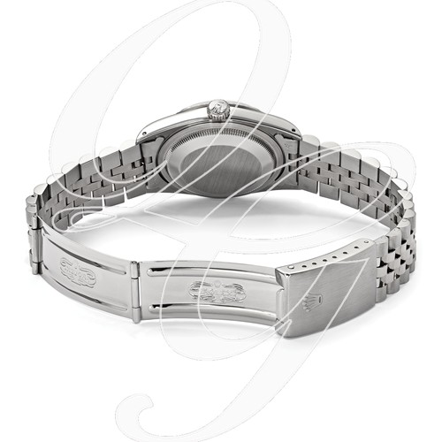 Certified Pre-ownd Rolex Steel/18kw Bezel, Men Diamond Ice Blue Watch