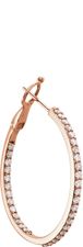 14kt Rose 1 1/3 CTW Diamond Inside/Outside Hoops