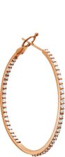 14kt Rose 2 CTW Diamond Inside/Outside Hoops