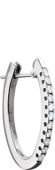 14kt White 1/3 CTW Diamond Hoop Earrings