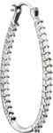 Platinum 1 CTW Diamond Inside/Outside Hoops