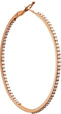 14kt Rose 2 3/4 CTW Diamond Inside/Outside Hoops