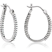 Prong Set Inside/Outside Diamond Hoop Earrings