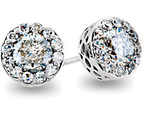 Diamond Fantasy™ Diamond Stud Earrings with Threaded Backs